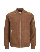 Jjerocky Faux Suede Bomber Noos Brown Jack & J S