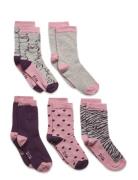 Sock W. Pattern Patterned Minymo