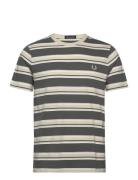 Stripe T-Shirt Khaki Fred Perry