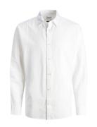 Jjesummer Linen Shirt Ls Sn White Jack & J S