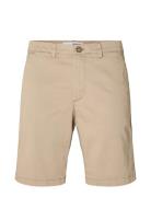 Slhslim-Miles Flex Shorts Noos Beige Selected Homme