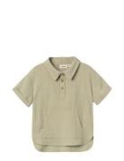 Nmmdolie Fin Ss Loose Shirt Lil Khaki Lil'Atelier