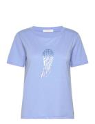 T-Shirt With Wing Blue Coster Copenhagen