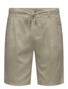 Onsleo Linen Mix 0048 Shorts Beige ONLY & SONS
