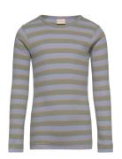 T-Shirt L/S Modal Double Striped Patterned Petit Piao