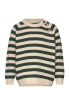 O-Neck Knit Light Sweater Green Petit Piao