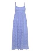 Alexina Lace Dress Blue Bubbleroom