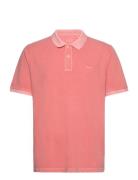 Sunfaded Pique Ss Rugger Pink GANT