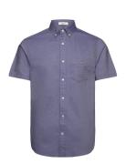 Reg Classic Oxford Ss Shirt Blue GANT