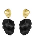 Paloma Earring Black/Gold Black Bud To Rose