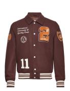 Les Deux Varsity Wool Jacket 3.0 Brown Les Deux