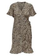Onlolivia S/S Wrap Dress Wvn Noos Black ONLY