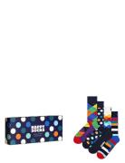 4-Pack Multi-Color Socks Gift Set Navy Happy Socks