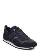 Iconic Leather Suede Mix Runner Blue Tommy Hilfiger