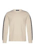 Taped Long Sleeve Tee Cream Fred Perry