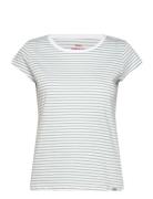 Organic Jersey Stripe Teasy Tee Fav Green Mads Nørgaard