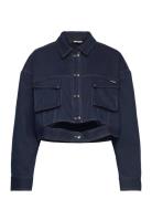 Stretch Cropped Jacket Navy ROTATE Birger Christensen