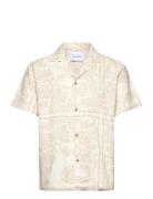 Lesley Paisley Ss Shirt Cream Les Deux