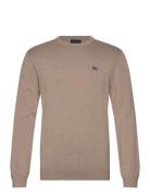 Bradley Cotton Crew Sweater Beige Lexington Clothing