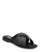 Biajudy Slide Smooth Leather Black Bianco