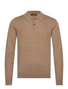 Merino Polo Shirt Beige Morris