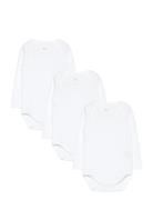 3 Pack Rib Jersey Long Sleeve Body White Copenhagen Colors