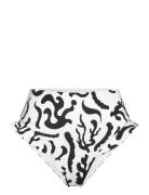 Debbie High Rise Bikini Bottoms White Malina