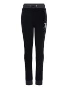 Glitter Velour Jogger Black Juicy Couture