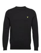 Cotton Crew Neck Jumper Black Lyle & Scott