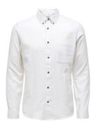 Onsgudmund Slim 1-Pkt Solid Shirt Noos White ONLY & SONS