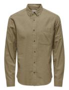 Onsgudmund Slim 1-Pkt Solid Shirt Noos Khaki ONLY & SONS