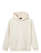 Nlnliving Ls Sweat W. Hood Cream LMTD