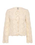 Yastreala Ls Knit Cardigan Cream YAS