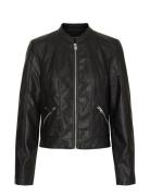 Vmkhloefavo 22 Short Coated Jacket Noos Black Vero Moda