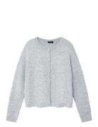 Nlflodet Ls Short Knit Cardigan Noos Grey LMTD