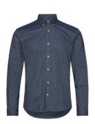 Yarn Dyed Oxford Superflex Shirt L/ Blue Lindbergh