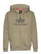 Basic Zip Hoodie Khaki Alpha Industries