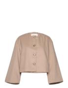 Vmlili Ls Short Jacket Vma Beige Vero Moda