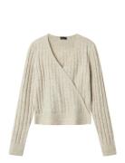 Nlfstidet Ls Crop Wrap Knit Cream LMTD