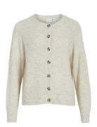 Vijulaja O-Neck L/S Knit Cardigan White Vila