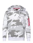 Back Print Hoody Camo Grey Alpha Industries