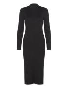 Vmlynzi Ls Calf Knit Dress Vma Noos Black Vero Moda