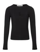 Viscose Long Sleeve Tee Black Rosemunde Kids