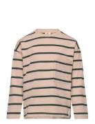 T-Shirt Ls Stripe Beige En Fant