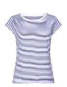 Organic Jersey Stripe Teasy Tee Fav Blue Mads Nørgaard