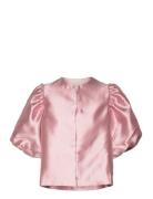 Cleo Pouf Sleeve Blouse Pink Malina