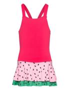 Swimsuit Sg Melon With Flounce Pink Lindex