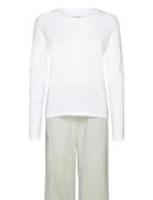 L/S Sleep Set White Calvin Klein