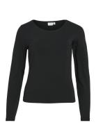 Vinora L/S O-Neck Top - Noos Black Vila