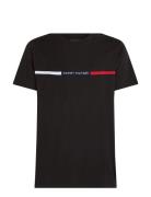 Hilfiger Chest Insert Tee Black Tommy Hilfiger